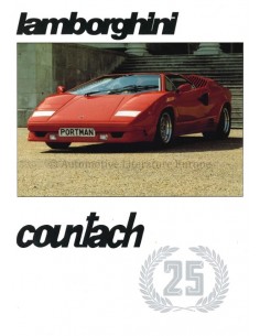 1988 LAMBORGHINI COUNTACH 25TH ANNIVERSARY BROCHURE ENGELS