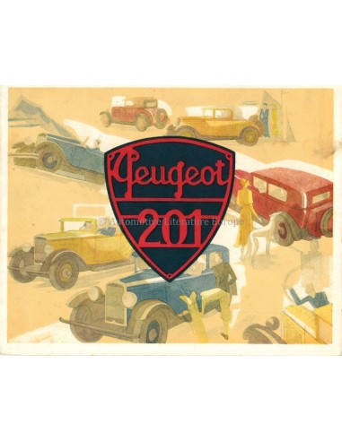 1929 PEUGEOT 201 BROCHURE FRENCH