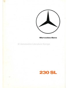 1965 MERCEDES BENZ 230 SL BROCHURE GERMAN