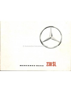 1963 MERCEDES BENZ 230 SL BROCHURE NEDERLANDS