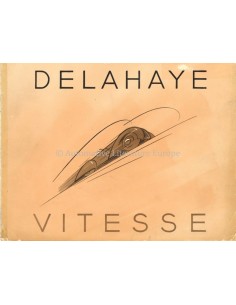 1938 DELAHAYE VITESSE PROGRAMM BROCHURE FRANZÖSISCH