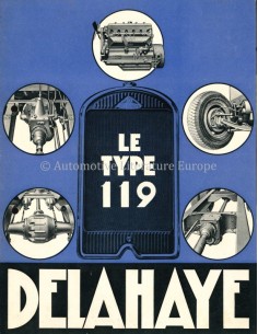 19?? DELAHAYE TYPE 119 BROCHURE FRENCH