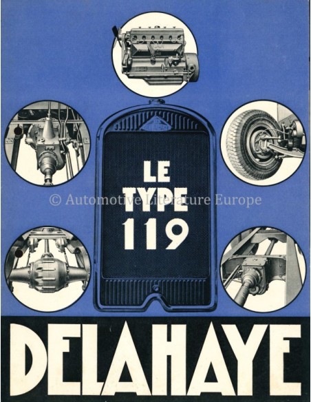19?? DELAHAYE TYPE 119 BROCHURE FRANS