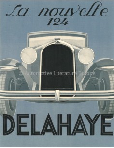 1933 DELAHAYE 124 DATENBLATT FRANZÖSISCH