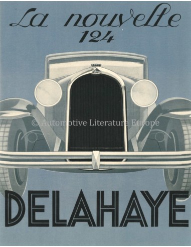 1933 DELAHAYE 124 LEAFLET FRANS