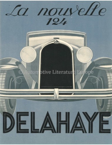 1933 DELAHAYE 124 LEAFLET FRENCH