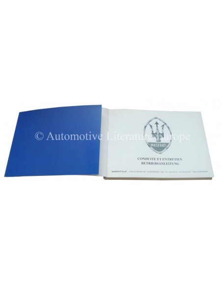 1994 MASERATI QUATTROPORTE IV INSTRUCTIEBOEKJE FRANS DUITS