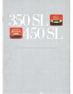 1973 MERCEDES BENZ SL PROSPEKT DEUTSCH