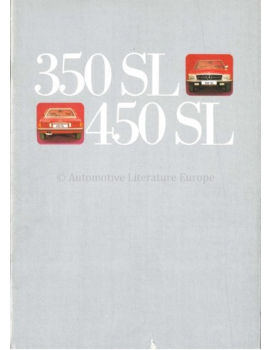 1973 MERCEDES BENZ SL PROSPEKT DEUTSCH