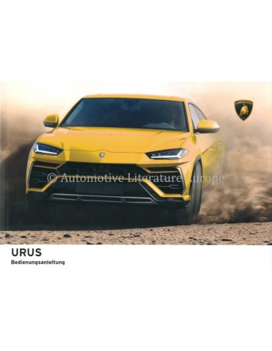 2018 LAMBORGHINI URUS OWNERS MANUAL GERMAN