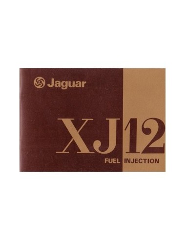 1976 JAGUAR XJ12 FUEL INJECTION INSTRUCTIEBOEKJE ENGELS