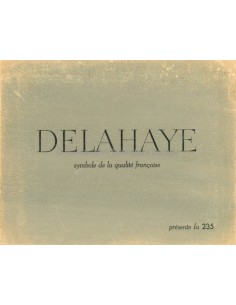 1951 DELAHAYE TYPE 235 BROCHURE FRENCH