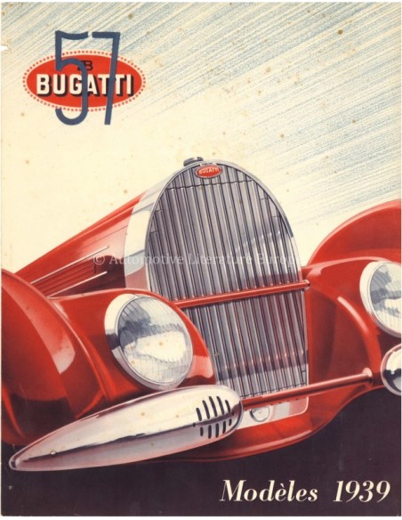 1939 BUGATTI TYPE 57 BROCHURE FRENCH