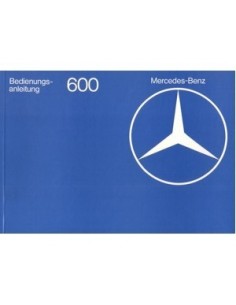 1977 MERCEDES BENZ 600 INSTRUCTIEBOEKJE DUITS