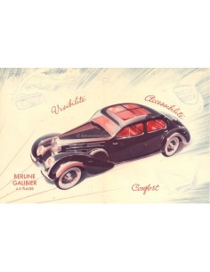 1939 BUGATTI TYP 57 PROSPEKT FRANZÖSISCH 2