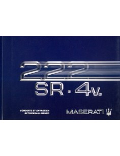 1992 MASERATI 222 SR 4V INSTRUCTIEBOEKJE FRANS DUITS