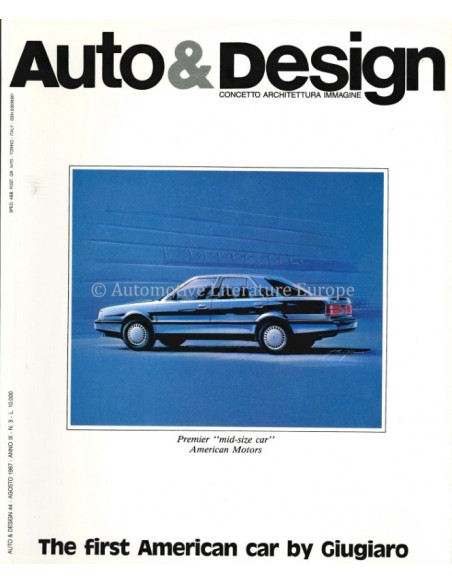 1987 AUTO & DESIGN MAGAZINE ITALIAN & ENGLISCH 44