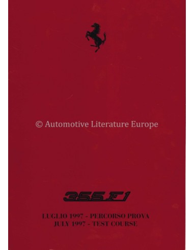 1997 FERRARI 355 F1 ROAD BOOK BROCHURE