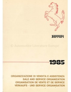 1985 FERRARI VERKAUFS - UND...