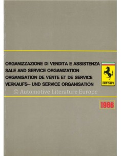 1986 FERRARI VERKAUFS - UND...