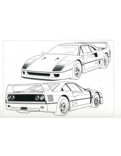1990 FERRARI F40 INSTRUCTIEBOEKJE USA 606/90 2