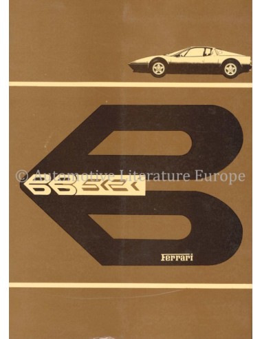 1981 FERRARI 512 BB INSTRUCTIEBOEKJE...