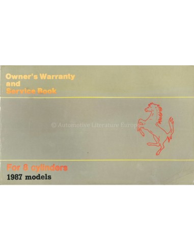 1987 FERRARI MONDIAL 3.2 CABRIOLET...