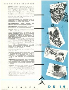 1956 CITROEN DS 19 LEAFLET... 2