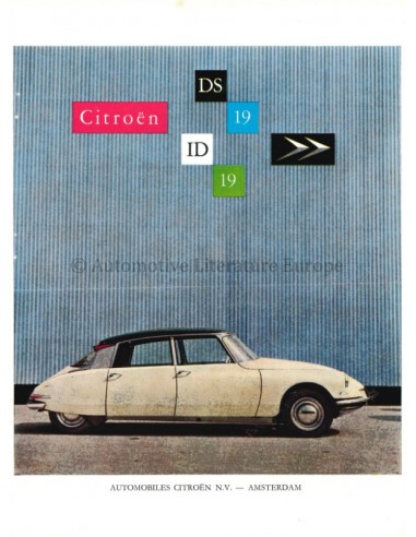 195? CITROEN DS 19 / ID 19 DATENBLATT