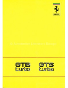 1988 FERRARI TURBO GTB & GTS INSTRUCTIEBOEKJE 494/88