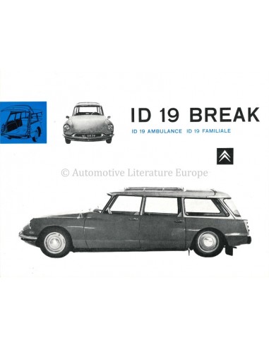1961 CITROEN ID 19 / DS 19 PROGRAMM...