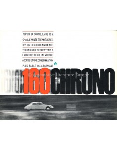 1963 CITROEN DS 19 BROCHURE...