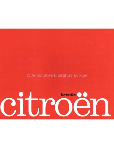 1963 CITROEN DS 19 BREAKS PROSPEKT...