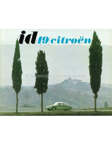1964 CITROEN ID 19 BROCHURE NEDERLANDS