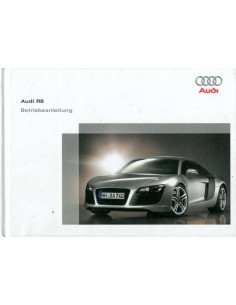 2006 AUDI R8 HARDCOVER INSTRUCTIEBOEKJE DUITS