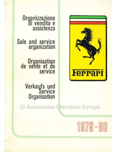 1979-80 FERRARI SALE & SERVICE...