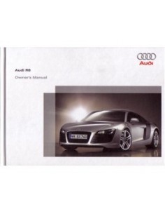 2006 AUDI R8 HARDCOVER INSTRUCTIEBOEKJE ENGELS