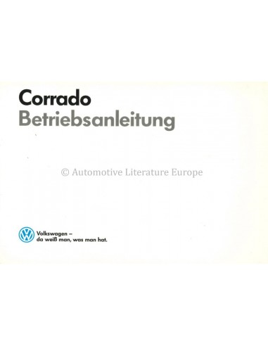 1988 VOLKSWAGEN CORRADO...