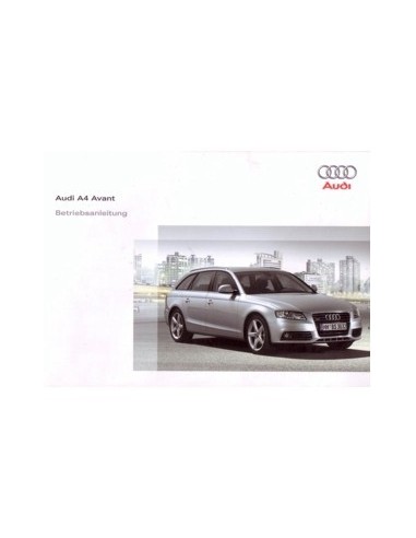 2008 AUDI A4 INSTRUCTIEBOEKJE DUITS