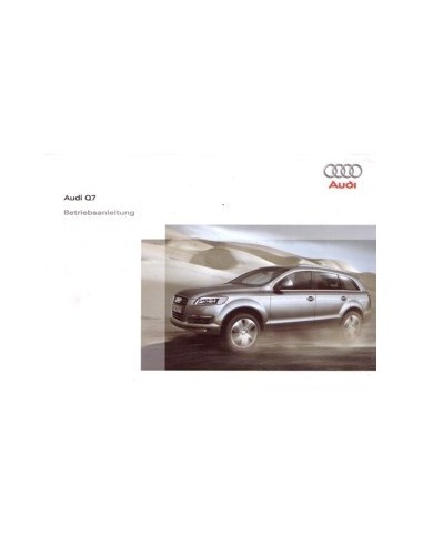 2009 AUDI Q7 INSTRUCTIEBOEKJE DUITS