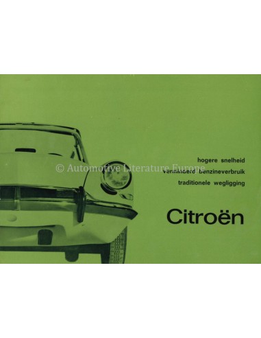 1965 CITROEN DS 19 / ID 19 BROCHURE...