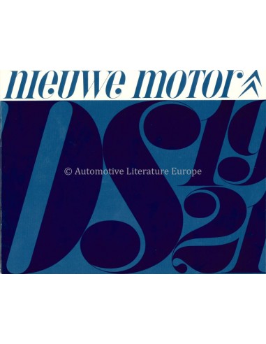 1965 CITROEN DS RANGE BROCHURE DUTCH