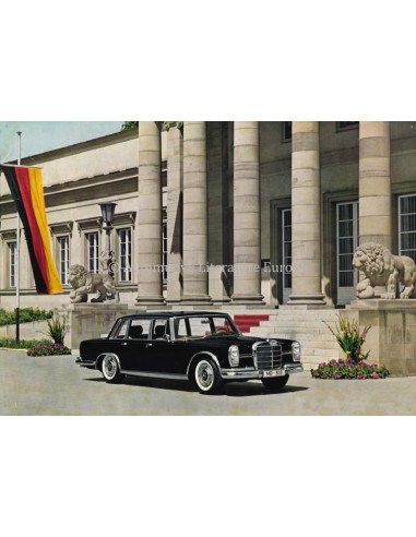 1963 MERCEDES BENZ 600 LEAFLET DUITS