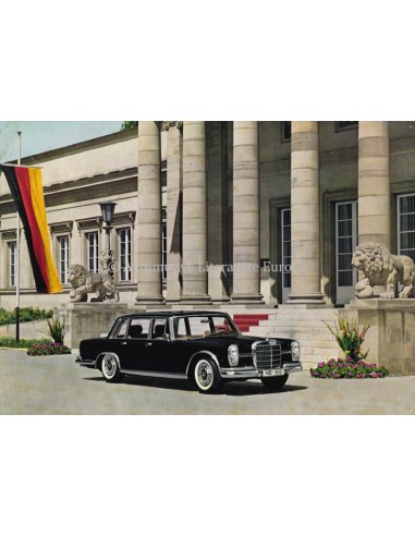 1963 MERCEDES BENZ 600 LEAFLET GERMAN