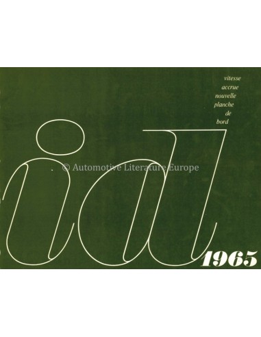 1965 CITROEN ID 19 BROCHURE FRENCH