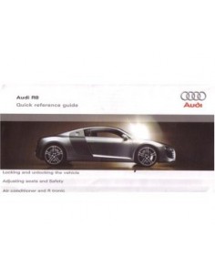 2006 AUDI R8 VERKORT INSTRUCTIEBOEKJE ENGELS