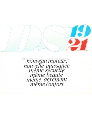 1966 CITROEN DS 19 / 21 PROSPEKT FRANZÖSISCH