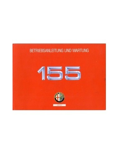 1992 ALFA ROMEO 155 INSTRUCTIEBOEKJE DUITS