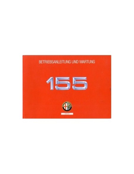 1992 ALFA ROMEO 155 INSTRUCTIEBOEKJE DUITS