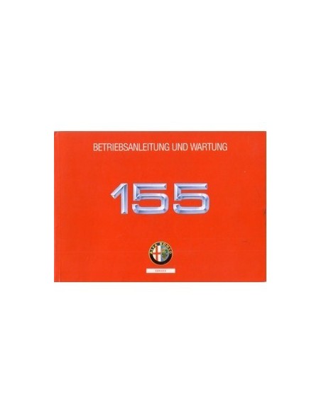 1992 ALFA ROMEO 155 INSTRUCTIEBOEKJE DUITS